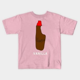 Vanilla Bottle, Mexican Vanilla, Happy Vanilla, Funny T-Shirt, Funny Tee, Badly Drawn, Bad Drawing Kids T-Shirt